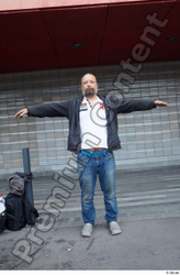 Whole Body Man T poses White Casual Average Standing Street photo references